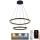 LED Prigušivi luster na sajli LED/130W/230V 3000-6500K + Daljinski upravljač