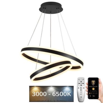 LED Prigušivi luster na sajli LED/135W/230V 3000-6500K + Daljinski upravljač