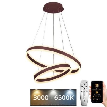 LED Prigušivi luster na sajli LED/135W/230V 3000-6500K + Daljinski upravljač