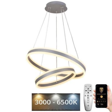LED Prigušivi luster na sajli LED/135W/230V 3000-6500K pr. 60 cm + Daljinski upravljač