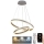 LED Prigušivi luster na sajli LED/135W/230V 3000-6500K pr. 60 cm + Daljinski upravljač