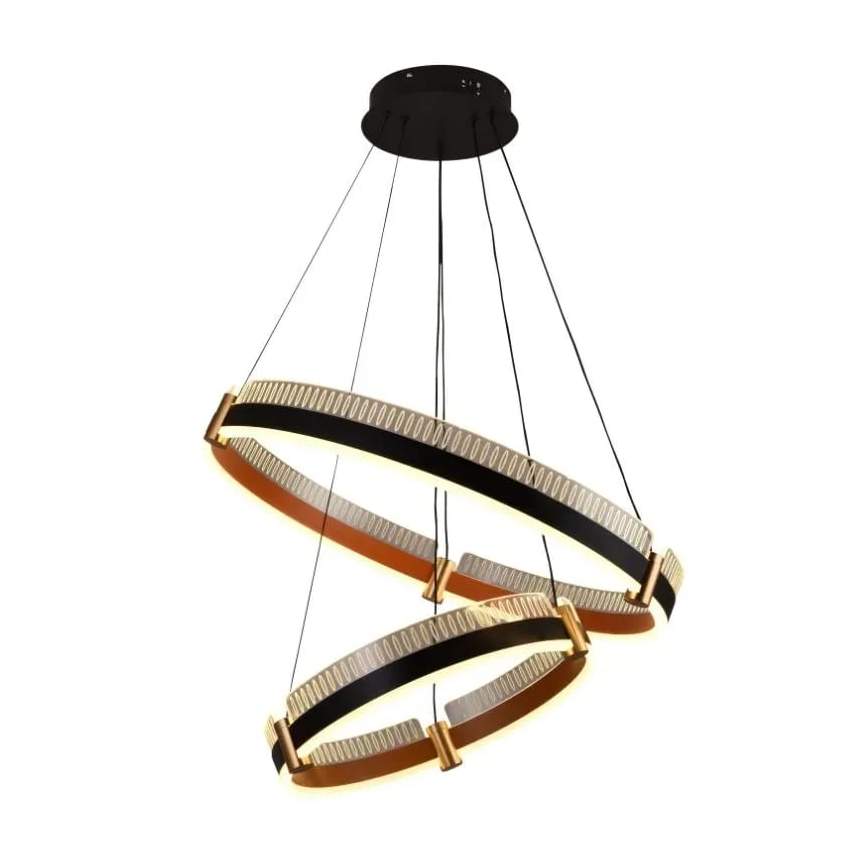 LED Prigušivi luster na sajli LED/140W/230V 3000-6500K pr. 60 cm + Daljinski upravljač