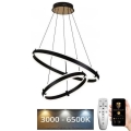 LED Prigušivi luster na sajli LED/140W/230V 3000-6500K + Daljinski upravljač