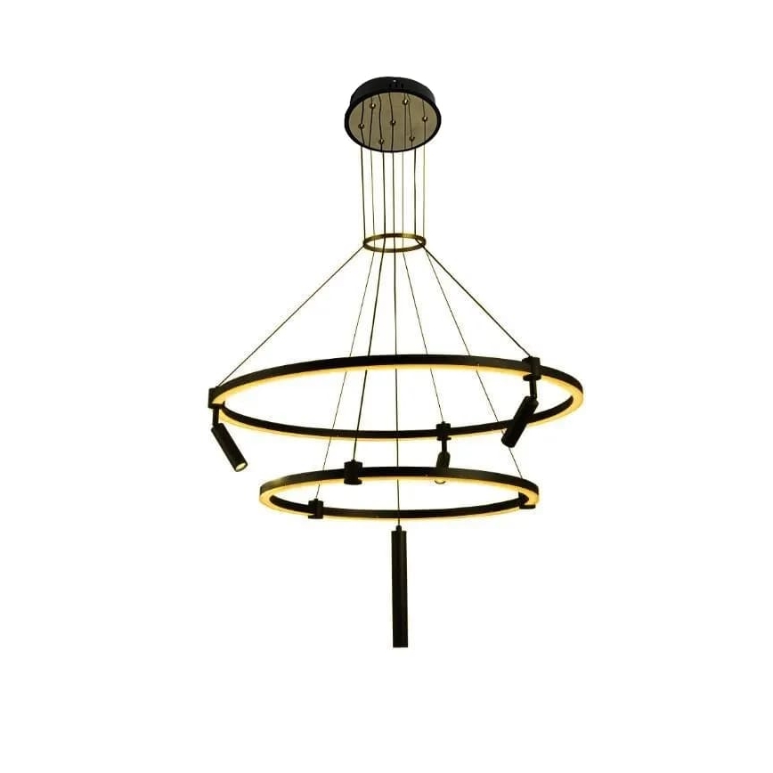 LED Prigušivi luster na sajli LED/140W/230V 3000-6500K + Daljinski upravljač