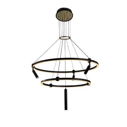 LED Prigušivi luster na sajli LED/140W/230V 3000-6500K + Daljinski upravljač