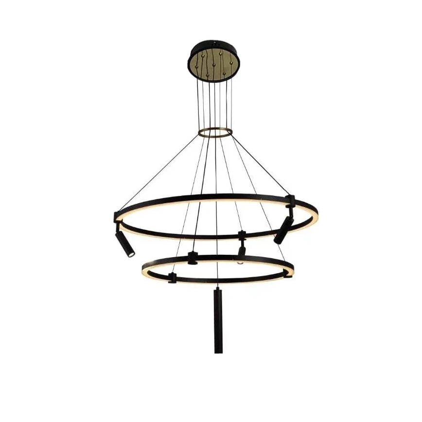 LED Prigušivi luster na sajli LED/140W/230V 3000-6500K + Daljinski upravljač
