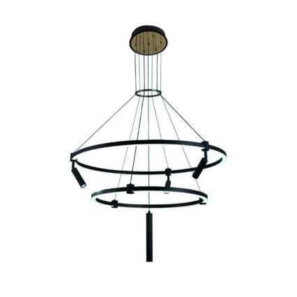 LED Prigušivi luster na sajli LED/140W/230V 3000-6500K + Daljinski upravljač