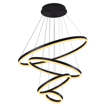 LED Prigušivi luster na sajli LED/165W/230V 3000-6500K pr. 80 cm + Daljinski upravljač