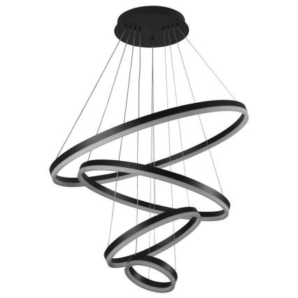 LED Prigušivi luster na sajli LED/165W/230V 3000-6500K pr. 80 cm + Daljinski upravljač