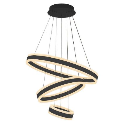 LED Prigušivi luster na sajli LED/165W/230V 3000-6500K pr. 60 cm + Daljinski upravljač