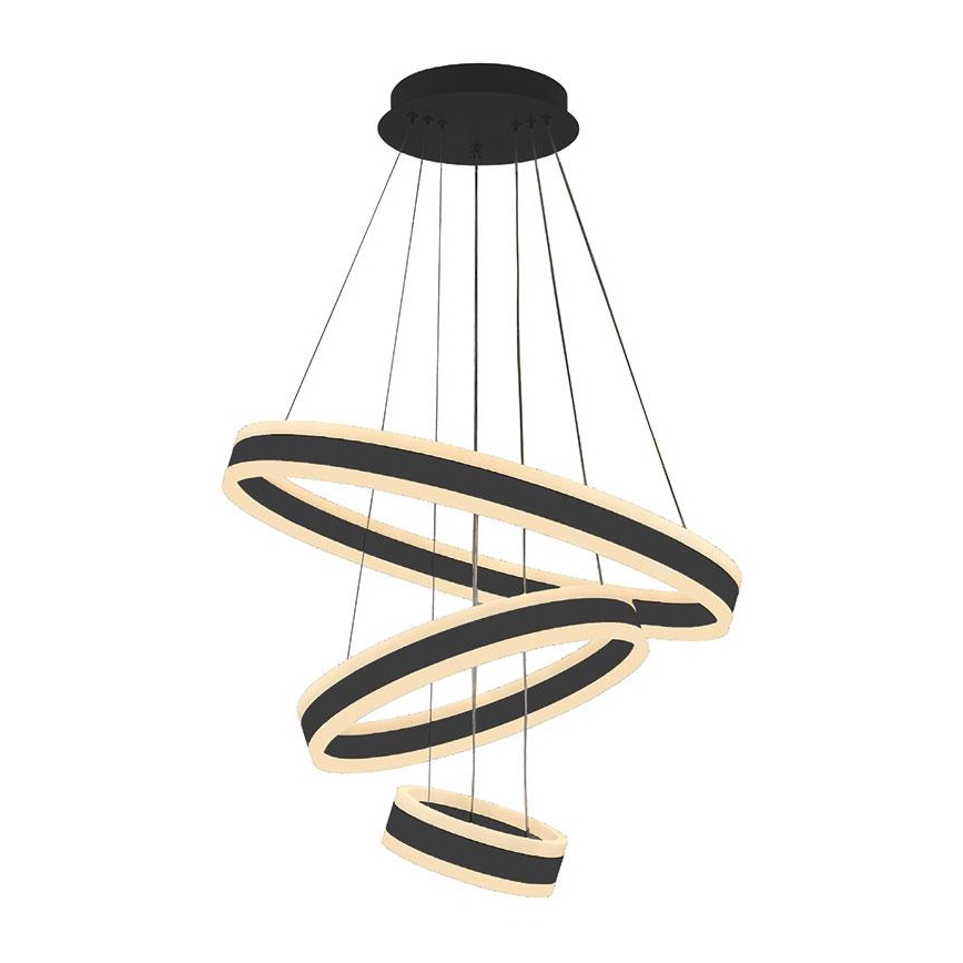 LED Prigušivi luster na sajli LED/165W/230V 3000-6500K pr. 60 cm + Daljinski upravljač