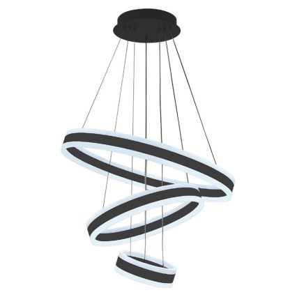 LED Prigušivi luster na sajli LED/165W/230V 3000-6500K pr. 60 cm + Daljinski upravljač