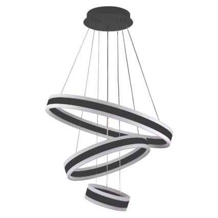 LED Prigušivi luster na sajli LED/165W/230V 3000-6500K pr. 60 cm + Daljinski upravljač