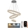 LED Prigušivi luster na sajli LED/165W/230V 3000-6500K pr. 60 cm + Daljinski upravljač