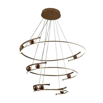 LED Prigušivi luster na sajli LED/170W/230V 3000-6500K + Daljinski upravljač
