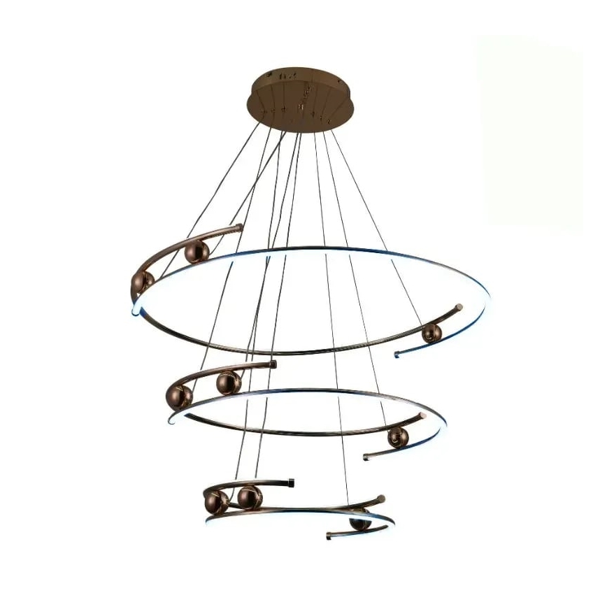LED Prigušivi luster na sajli LED/170W/230V 3000-6500K + Daljinski upravljač