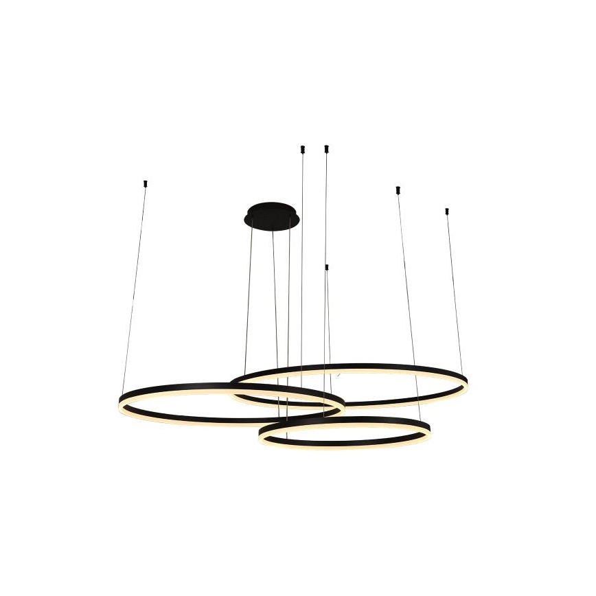 LED Prigušivi luster na sajli LED/170W/230V 3000-6500K pr. 100 cm + Daljinski upravljač