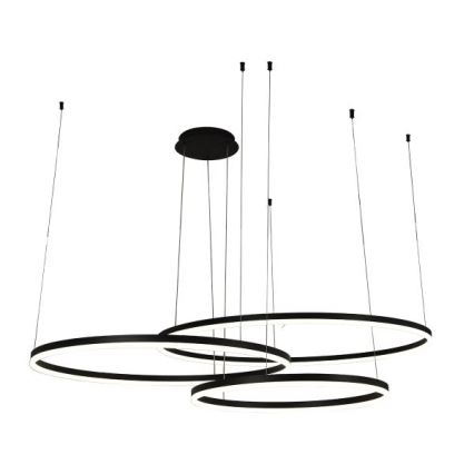 LED Prigušivi luster na sajli LED/170W/230V 3000-6500K pr. 100 cm + Daljinski upravljač