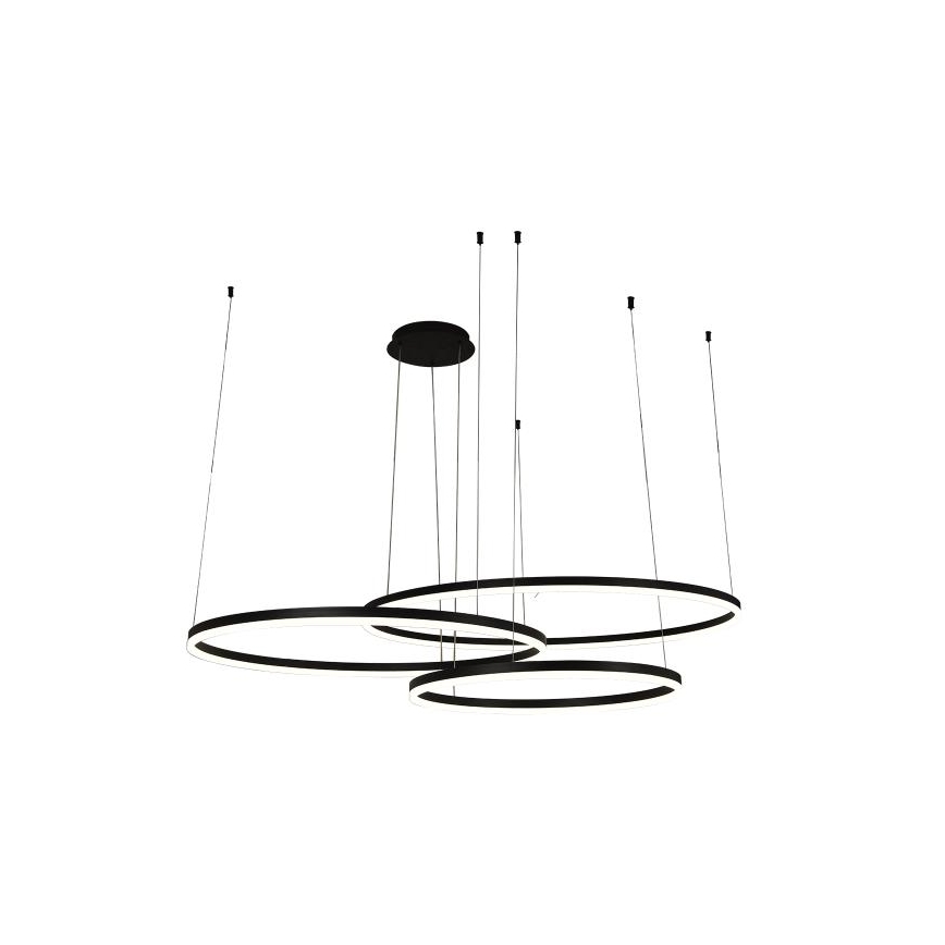 LED Prigušivi luster na sajli LED/170W/230V 3000-6500K pr. 100 cm + Daljinski upravljač