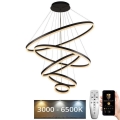 LED Prigušivi luster na sajli LED/210W/230V 3000-6500K pr. 100 cm + Daljinski upravljač