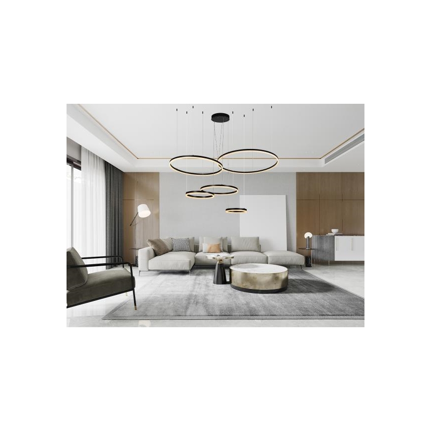 LED Prigušivi luster na sajli LED/220W/230V 3000-6500K pr. 100 cm + Daljinski upravljač