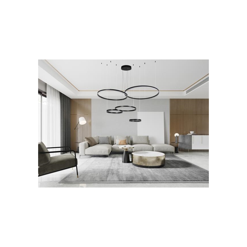LED Prigušivi luster na sajli LED/220W/230V 3000-6500K pr. 100 cm + Daljinski upravljač