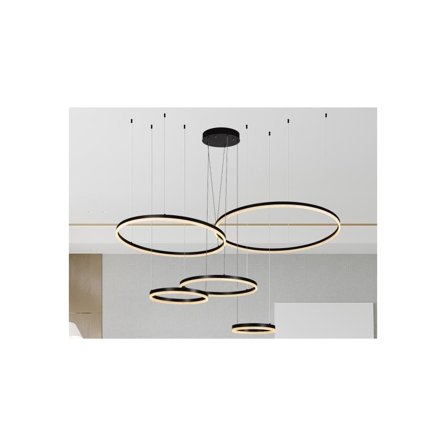 LED Prigušivi luster na sajli LED/220W/230V 3000-6500K pr. 100 cm + Daljinski upravljač