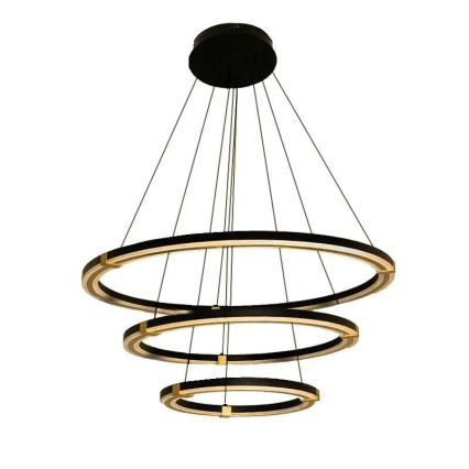 LED Prigušivi luster na sajli LED/235W/230V 3000-6500K pr. 80 cm + Daljinski upravljač