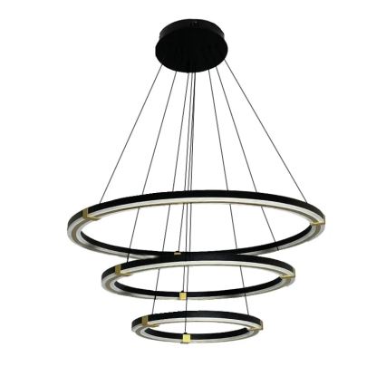 LED Prigušivi luster na sajli LED/235W/230V 3000-6500K pr. 80 cm + Daljinski upravljač