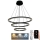 LED Prigušivi luster na sajli LED/235W/230V 3000-6500K pr. 80 cm + Daljinski upravljač