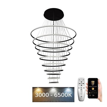 LED Prigušivi luster na sajli LED/365W/230V 3000-6500K + Daljinski upravljač