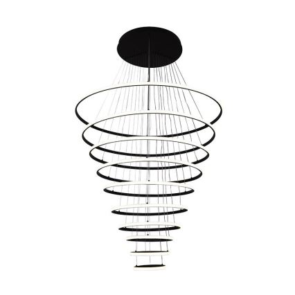 LED Prigušivi luster na sajli LED/365W/230V 3000-6500K pr. 100 cm + Daljinski upravljač