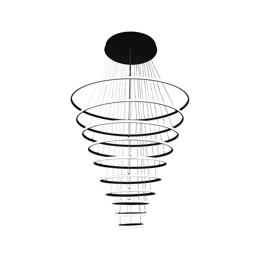 LED Prigušivi luster na sajli LED/365W/230V 3000-6500K pr. 100 cm + Daljinski upravljač
