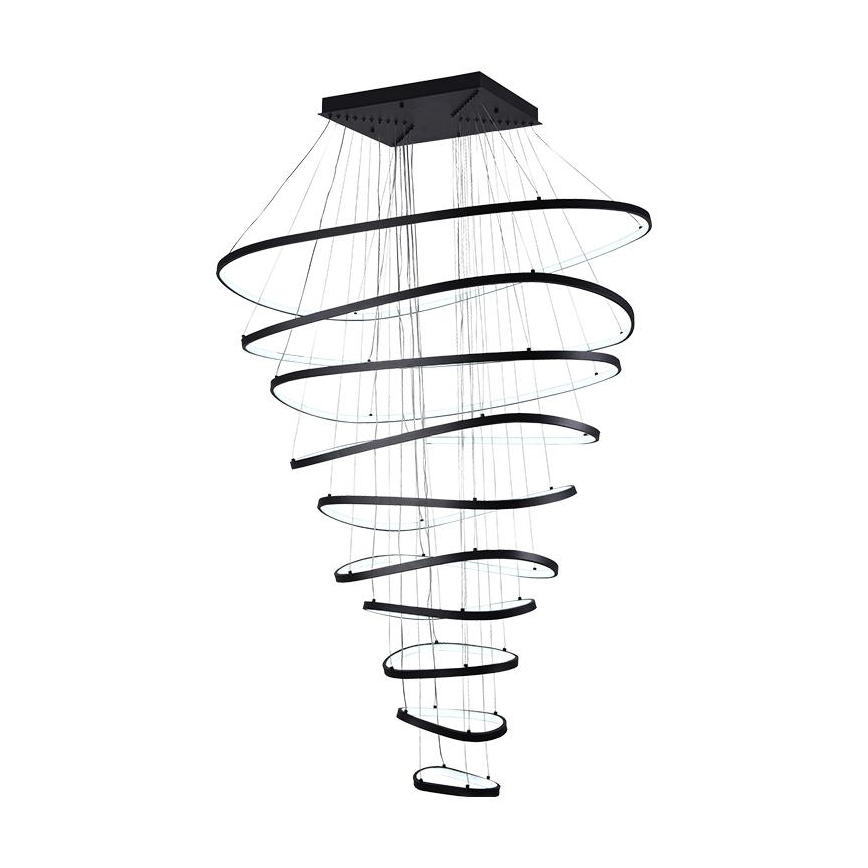 LED Prigušivi luster na sajli LED/370W/230V 3000-6500K pr. 100 cm + Daljinski upravljač