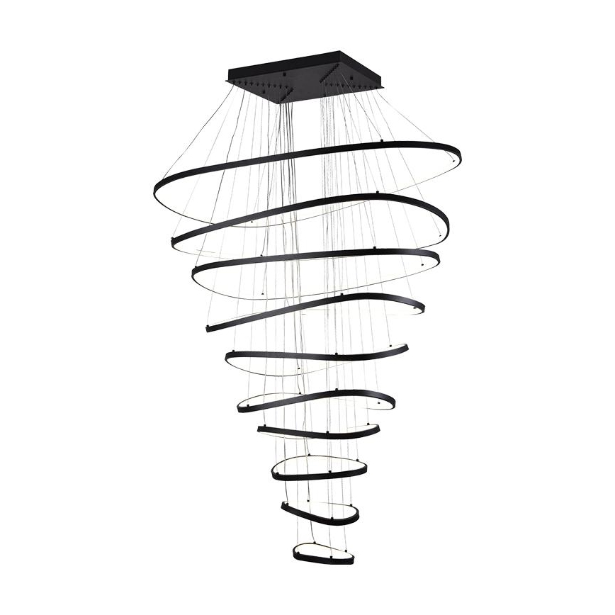 LED Prigušivi luster na sajli LED/370W/230V 3000-6500K pr. 100 cm + Daljinski upravljač