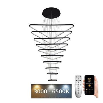 LED Prigušivi luster na sajli LED/385W/230V 3000-6500K + Daljinski upravljač