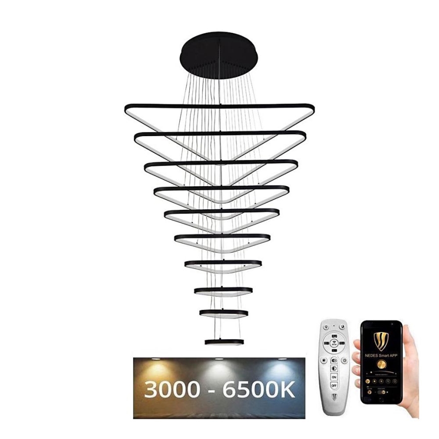 LED Prigušivi luster na sajli LED/385W/230V 3000-6500K + Daljinski upravljač
