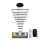 LED Prigušivi luster na sajli LED/385W/230V 3000-6500K + Daljinski upravljač