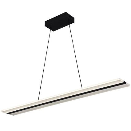 LED Prigušivi luster na sajli LED/40W/230V 3000-6500K crno + Daljinski upravljač