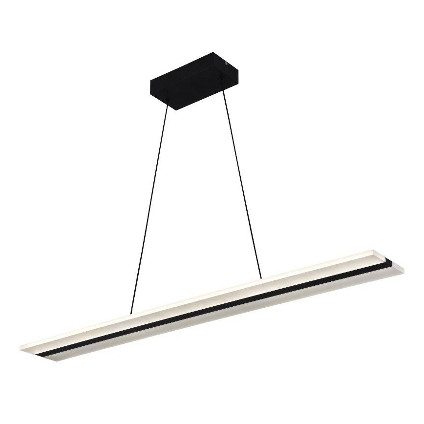 LED Prigušivi luster na sajli LED/40W/230V 3000-6500K crno + Daljinski upravljač