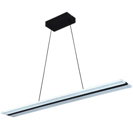 LED Prigušivi luster na sajli LED/40W/230V 3000-6500K crno + Daljinski upravljač