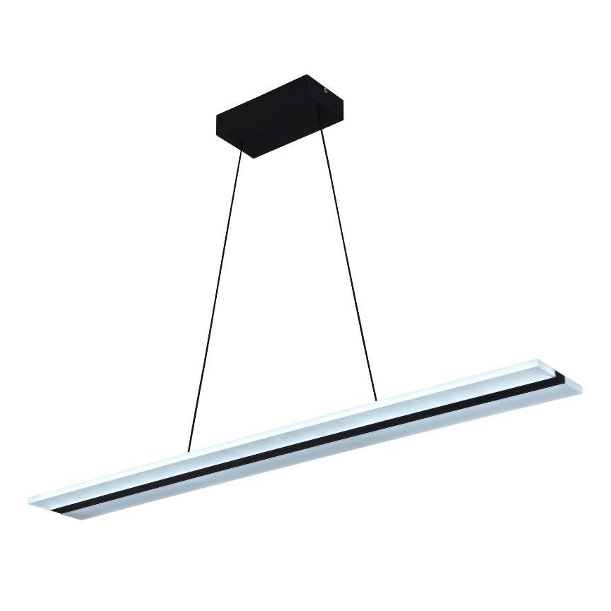 LED Prigušivi luster na sajli LED/40W/230V 3000-6500K crno + Daljinski upravljač
