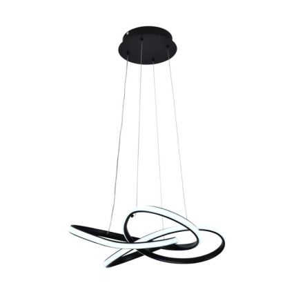 LED Prigušivi luster na sajli LED/40W/230V 3000-6500K crno + Daljinski upravljač