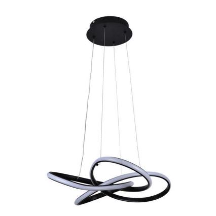 LED Prigušivi luster na sajli LED/40W/230V 3000-6500K crno + Daljinski upravljač