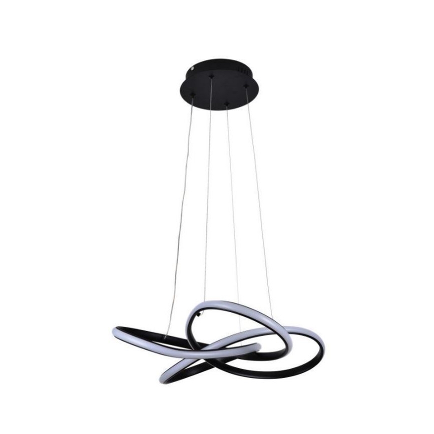 LED Prigušivi luster na sajli LED/40W/230V 3000-6500K crno + Daljinski upravljač