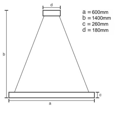 LED Prigušivi kristalni luster na sajli LED/40W/230V 3000-6500K + Daljinski upravljač