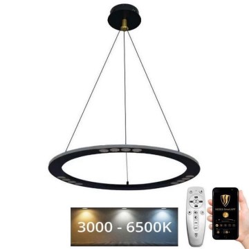 LED Prigušivi luster na sajli LED/40W/230V 3000-6500K + Daljinski upravljač