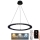 LED Prigušivi luster na sajli LED/40W/230V 3000-6500K + Daljinski upravljač