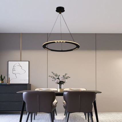 LED Prigušivi luster na sajli LED/40W/230V 3000-6500K + Daljinski upravljač