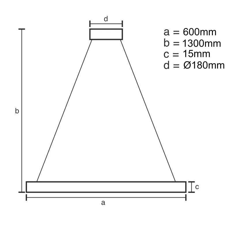 LED Prigušivi luster na sajli LED/40W/230V 3000-6500K + Daljinski upravljač